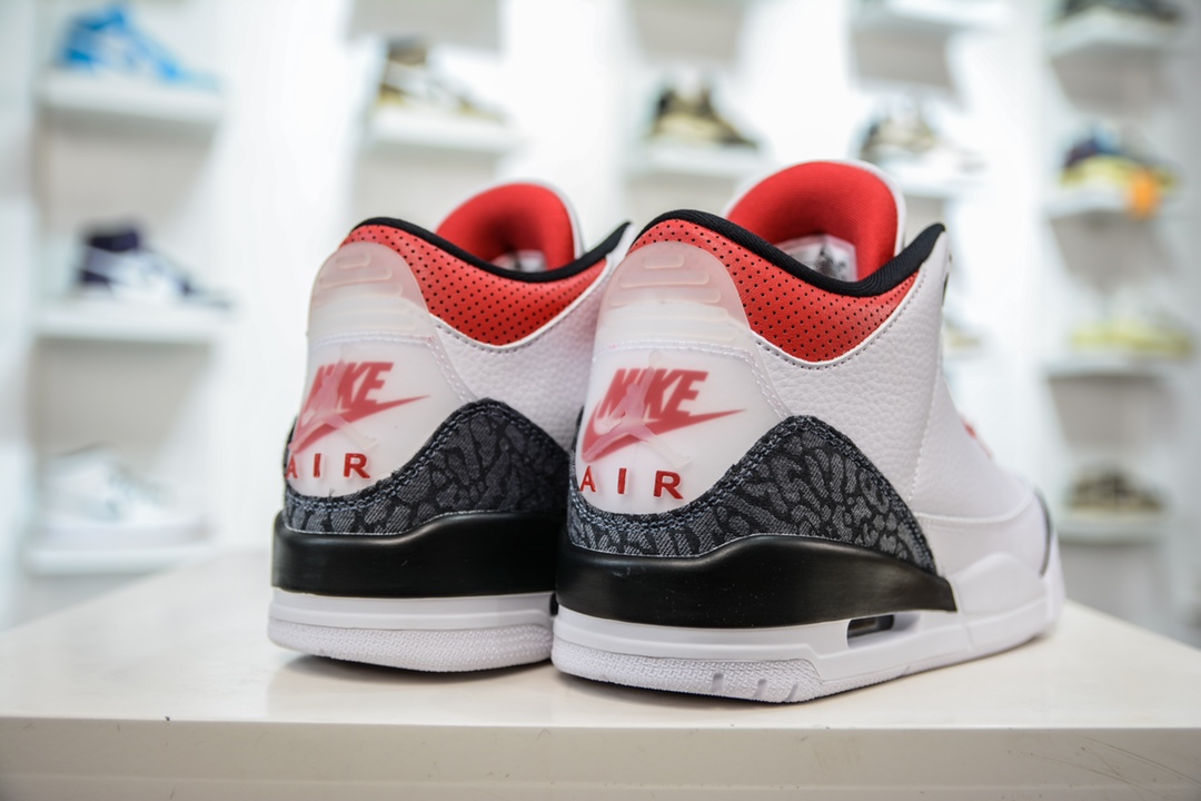 300 PB纯原 Air Jordan 3 Retro Se Denim ”Fire Red” aj3 火焰红 CZ6431-100