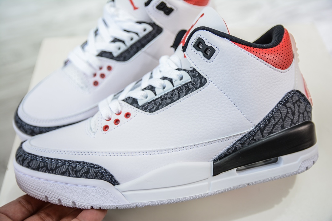 300 PB纯原 Air Jordan 3 Retro Se Denim ”Fire Red” aj3 火焰红 CZ6431-100