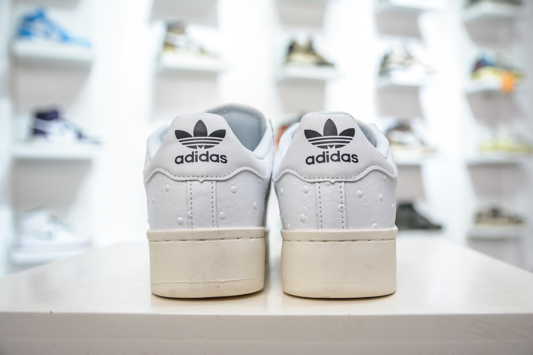 170 Adidas   Originals Superatar 白做旧厚底贝壳头 ID7801