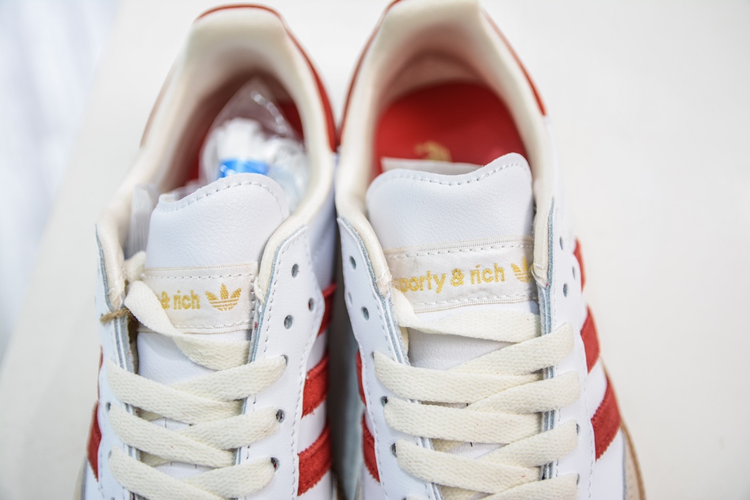 120 YH纯原 SPORTY & RICH x adidas originals Samba OG 珍珠酒红配色 IF5660