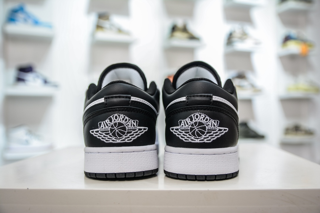 170 T版纯原 Air Jordan AJ1 Low 低帮 白黑勾 553558-132