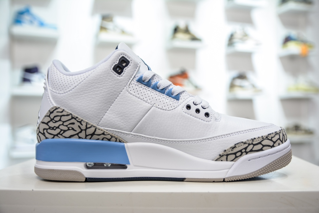 220 T版 性价比品质首选 Jordan Air Jordan 3 retro "Unc" 减震防滑耐磨 CT8532-104