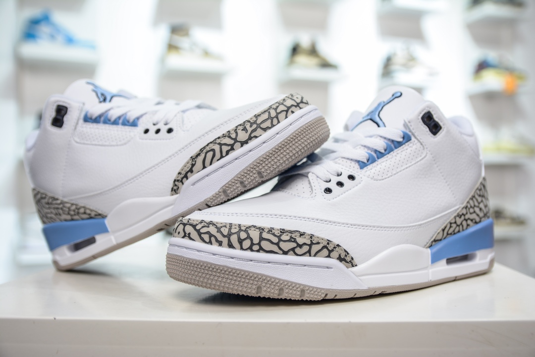 220 T版 性价比品质首选 Jordan Air Jordan 3 retro "Unc" 减震防滑耐磨 CT8532-104