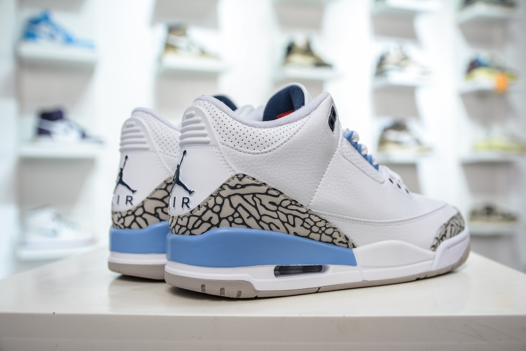 220 T版 性价比品质首选 Jordan Air Jordan 3 retro "Unc" 减震防滑耐磨 CT8532-104