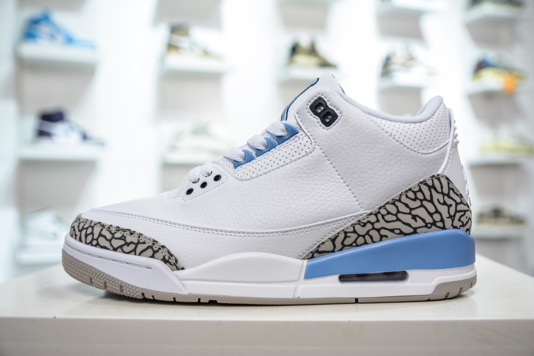 220 T版 性价比品质首选 Jordan Air Jordan 3 retro “Unc” 减震防滑耐磨 CT8532-104