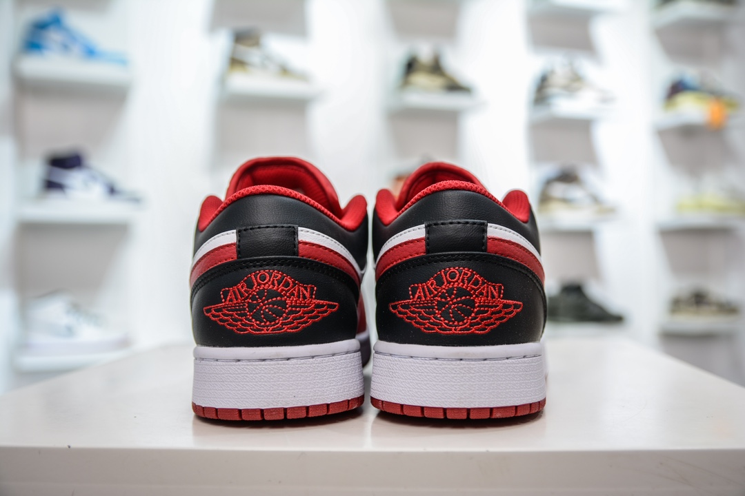 170 T版纯原 Air Jordan AJ1 Low 低帮 红白黑配色 553558-163