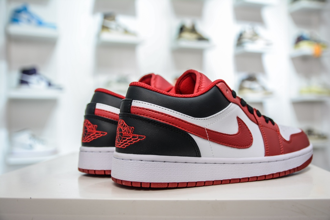 170 T版纯原 Air Jordan AJ1 Low 低帮 红白黑配色 553558-163