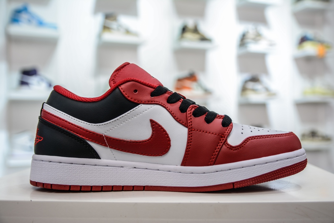 170 T版纯原 Air Jordan AJ1 Low 低帮 红白黑配色 553558-163