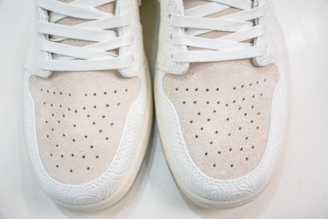 170 T版纯原 Chris Paul x Jordan Air Jordan 1 Low OG "Light Cream and Sail" 防滑耐磨  FZ0455-200