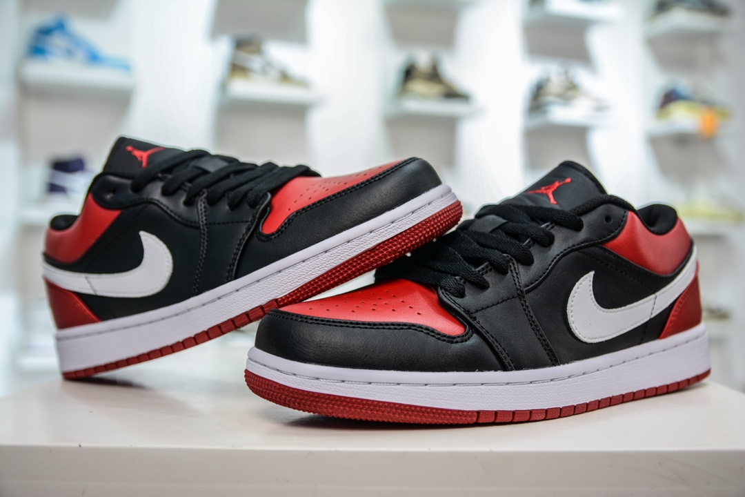 170 T版纯原 Jordan Air Jordan 1 "Alternate Bred Toe" 防滑減震耐磨 低帮 复古篮球鞋  553558-066