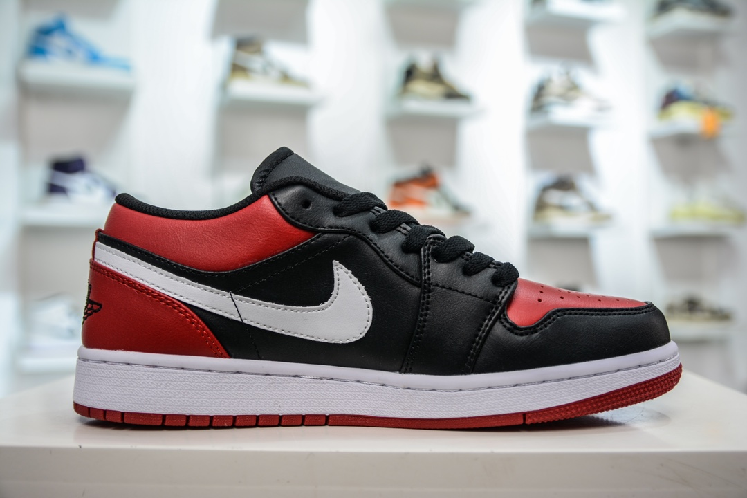 170 T版纯原 Jordan Air Jordan 1 "Alternate Bred Toe" 防滑減震耐磨 低帮 复古篮球鞋  553558-066