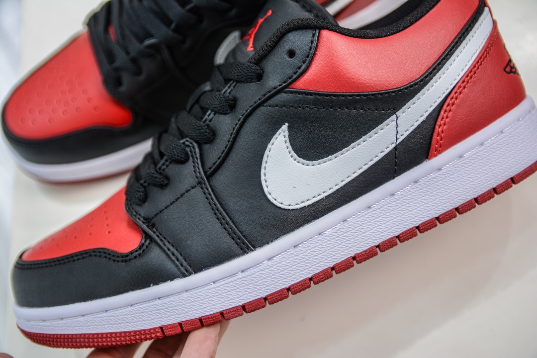 170 T版纯原 Jordan Air Jordan 1 "Alternate Bred Toe" 防滑減震耐磨 低帮 复古篮球鞋  553558-066