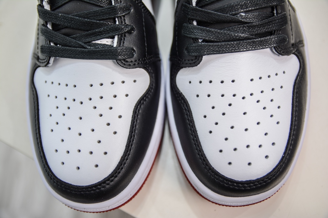 170 全码补齐T版纯原 Jordan Air Jordan 1 Low OG "Black Toe" 减震防滑耐磨低帮复古篮球鞋  CZ0790-106