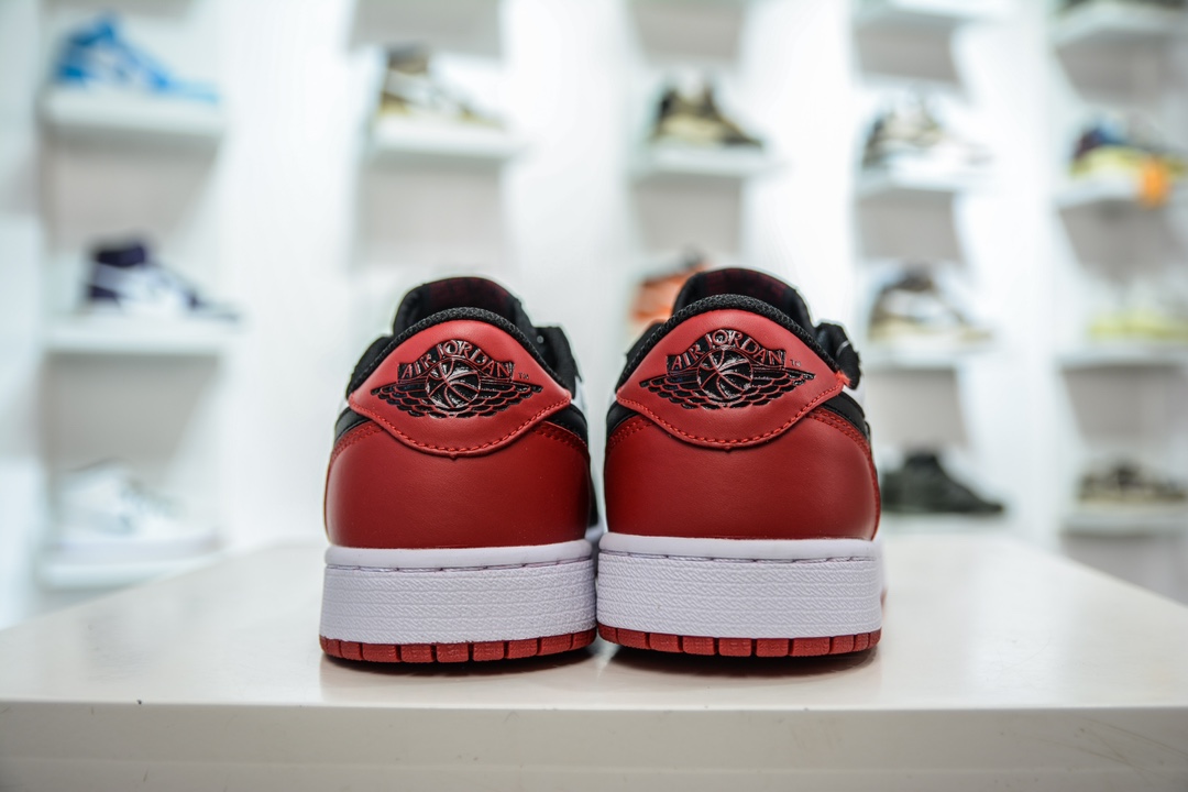 170 全码补齐T版纯原 Jordan Air Jordan 1 Low OG "Black Toe" 减震防滑耐磨低帮复古篮球鞋  CZ0790-106