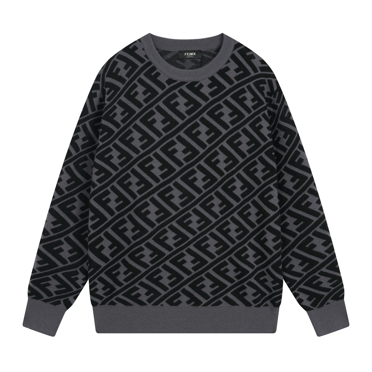 Fendi Clothing Shirts & Blouses Sweatshirts Apricot Color Black Cashmere Silk