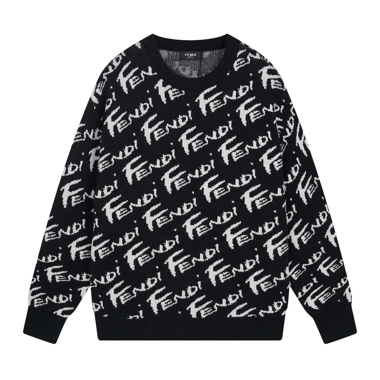 Fendi Clothing Shirts & Blouses Sweatshirts Apricot Color Black Cashmere Silk