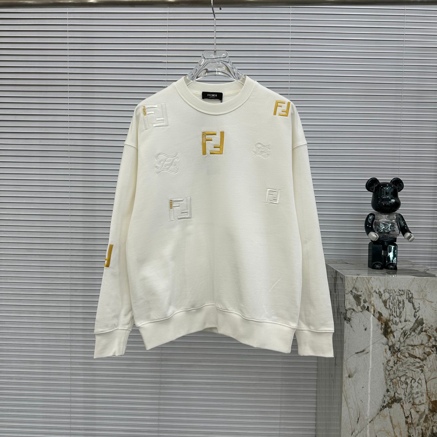 Fendi Clothing Sweatshirts Best Capucines Replica
 Black White Unisex Cotton Fall/Winter Collection