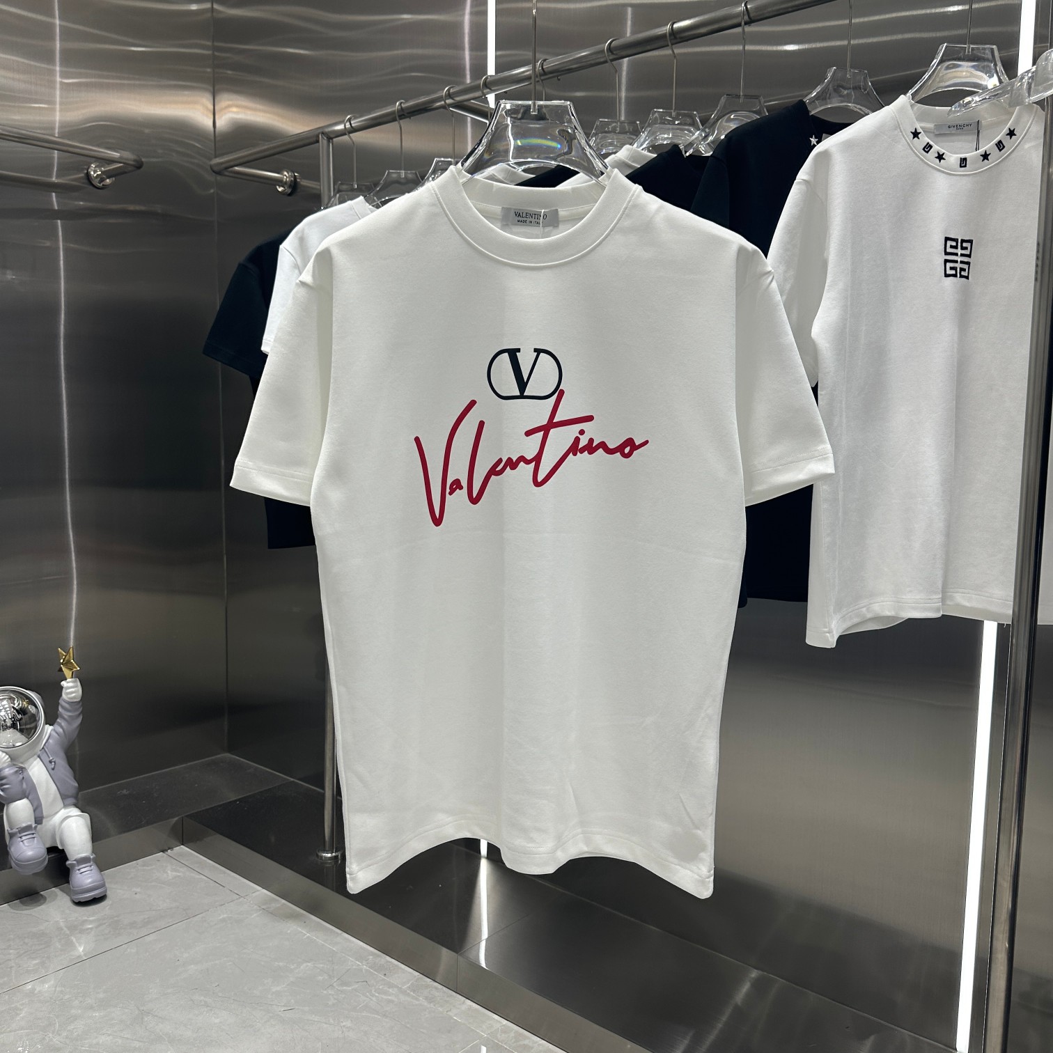 Hualun 2024 nueva colección de otoño-invierno camiseta de cuello redondo 310g con estampado delantero y trasero + el pr…