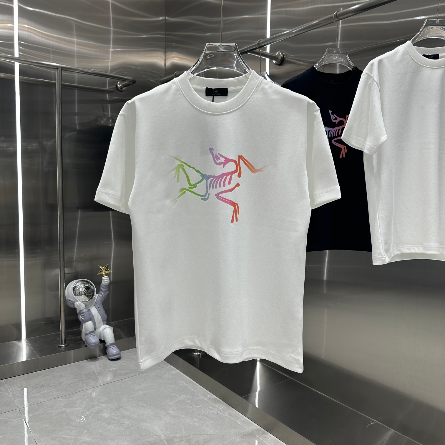 Bird Brand 2024 Otoño e invierno Nueva camiseta con cuello redondo 310 g de peso Impresión personalizada Mismo estilo p…