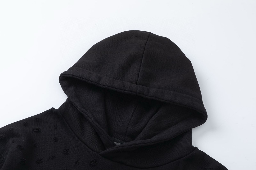 AMIRI重工破洞連帽衛衣 男女兼用のスタイリッシュデザイン
