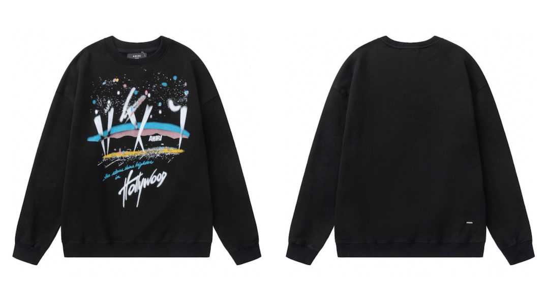 AMIRI 彩色手绘印花 Tシャツ 男女兼用