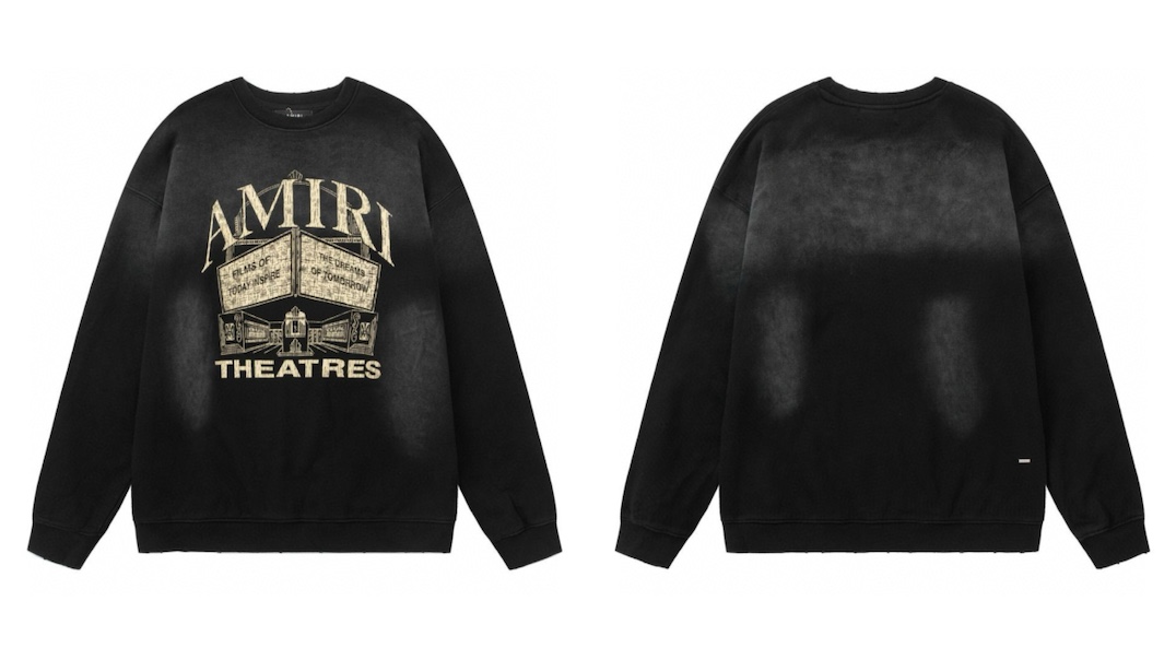 AMIRI 龟裂印花デザイン ヴィンテージウォッシュユニセックス