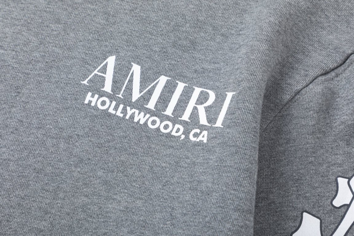 AMIRI 骨頭印花ロゴ スウェットシャツ 男女共用 480g
