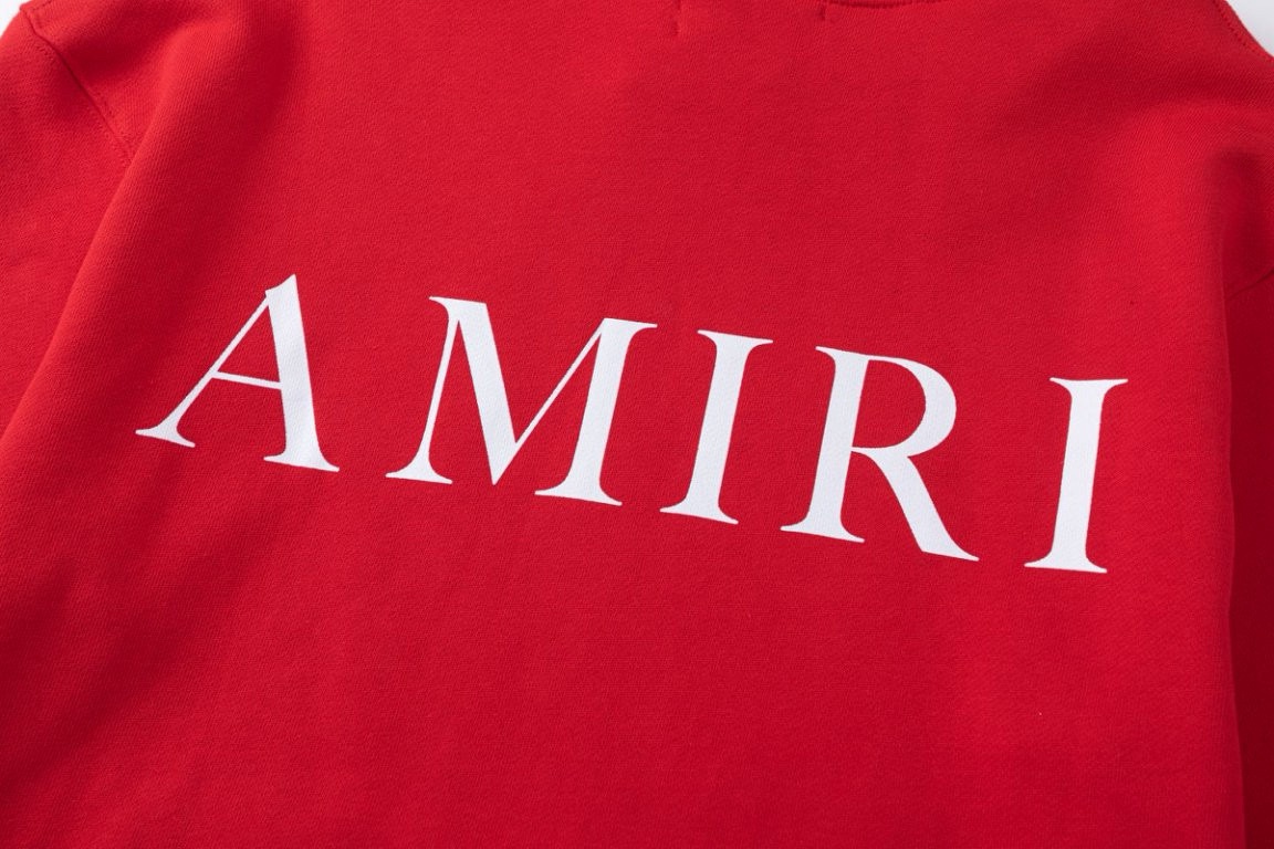 AMIRIクラシック印花LOGO男女兼用Tシャツ