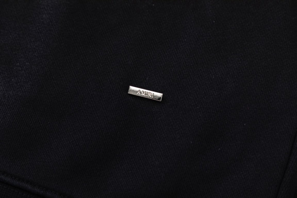 AMIRIクラシックロゴ刺繍Tシャツ 男女兼用