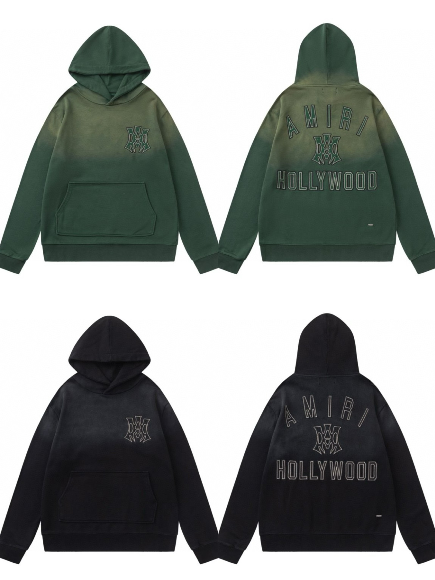 AMIRIクラシックロゴ刺繍Tシャツ - 男女兼用480g生地