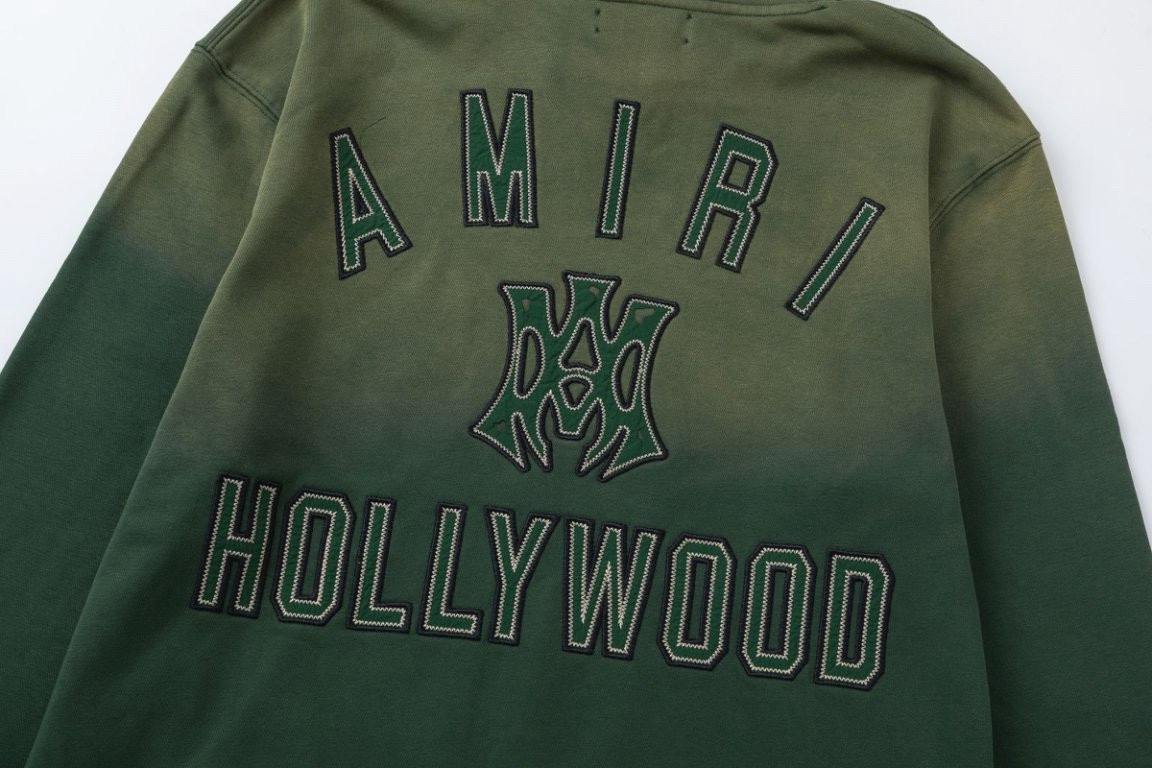 AMIRIクラシックロゴ刺繍Tシャツ - 男女兼用480g生地