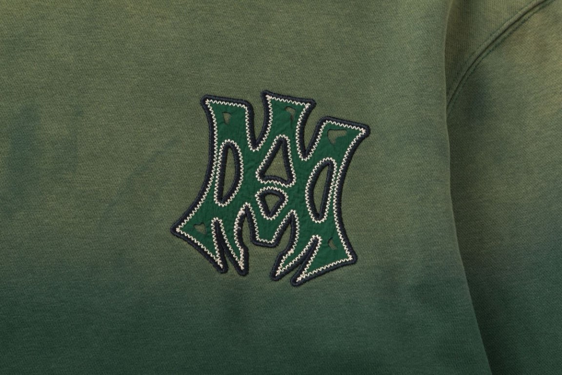 AMIRIクラシックロゴ刺繍Tシャツ - 男女兼用480g生地