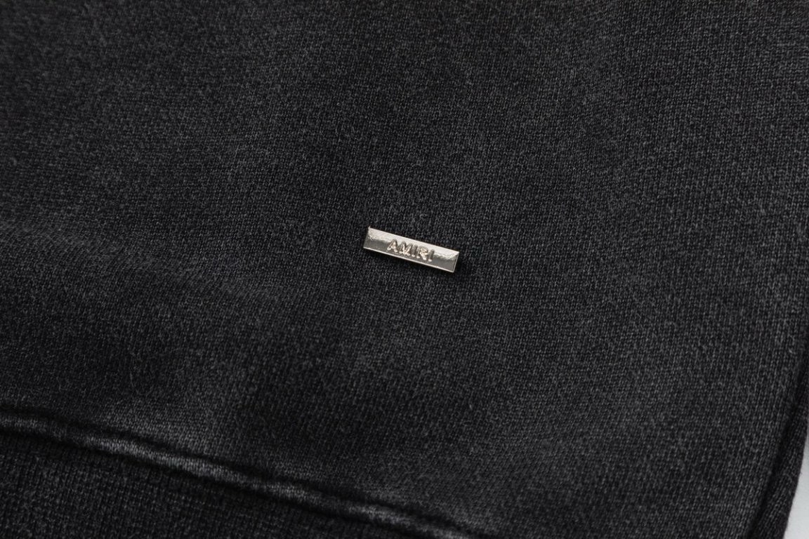 AMIRI飛馬LOGOデザインのユニセックスTシャツ - 480gのヴィンテージ風仕上げ