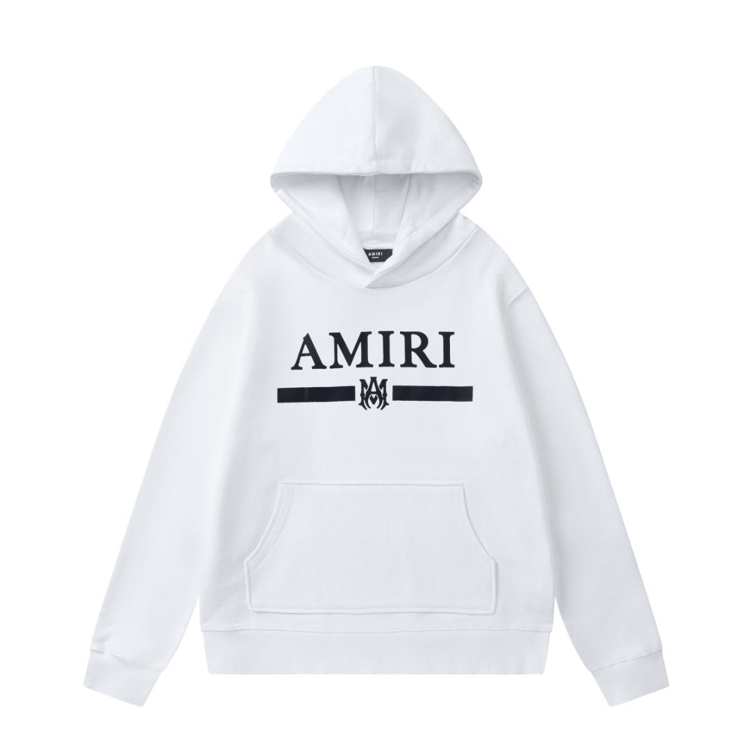AMIRI クラシックロゴ スウェットシャツ 男女兼用 480g重厚毛圈