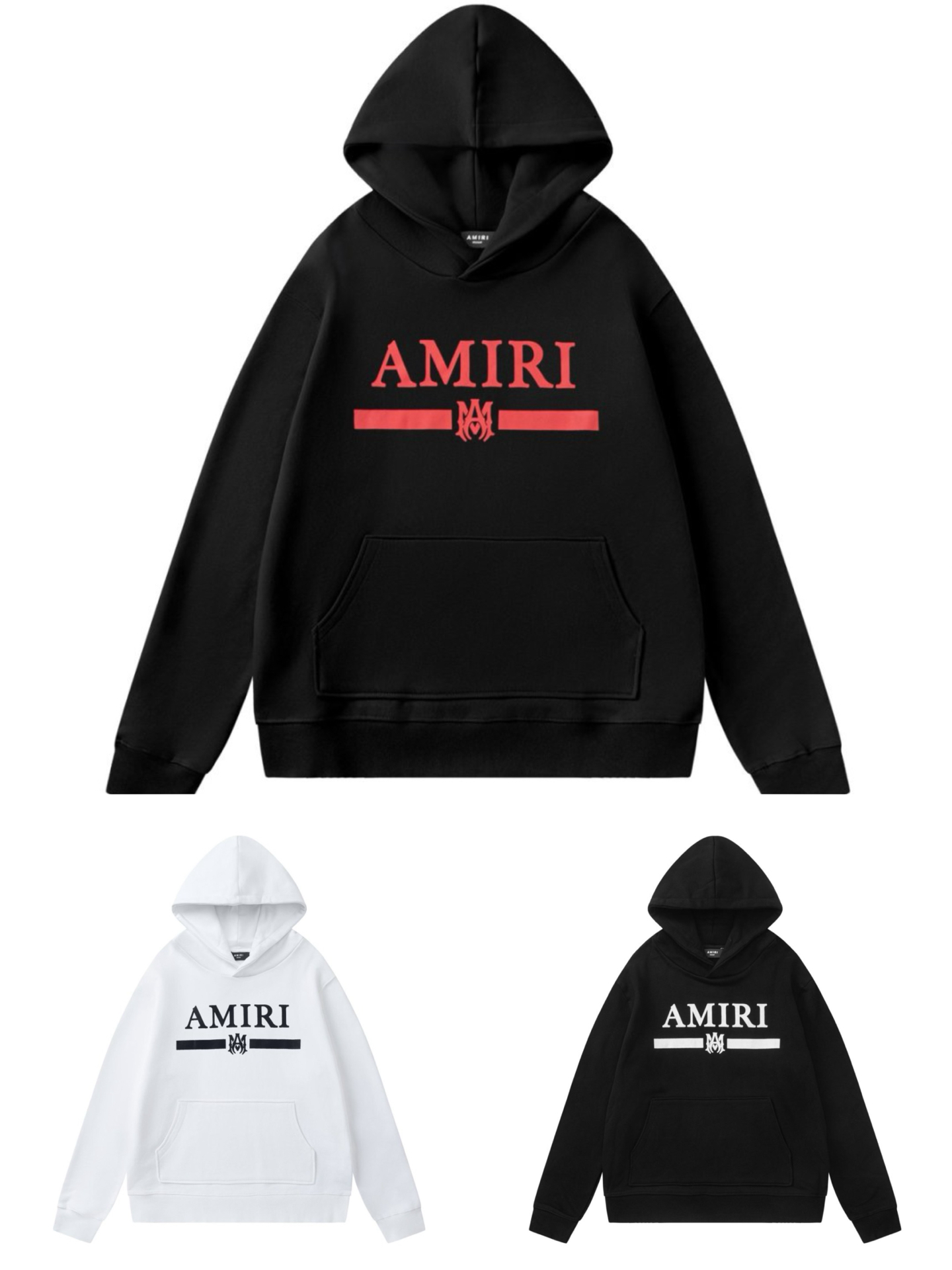 AMIRI クラシックロゴ スウェットシャツ 男女兼用 480g重厚毛圈