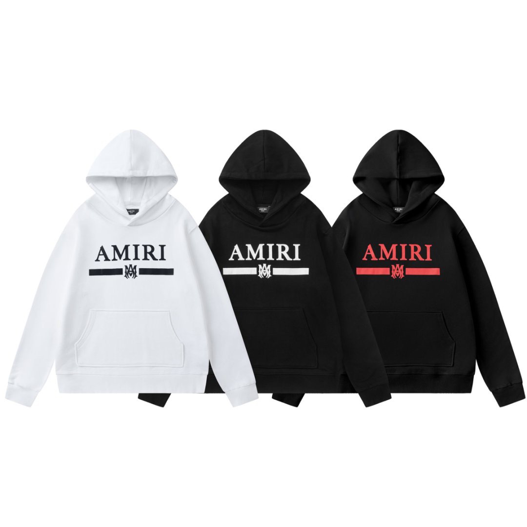AMIRI クラシックロゴ スウェットシャツ 男女兼用 480g重厚毛圈