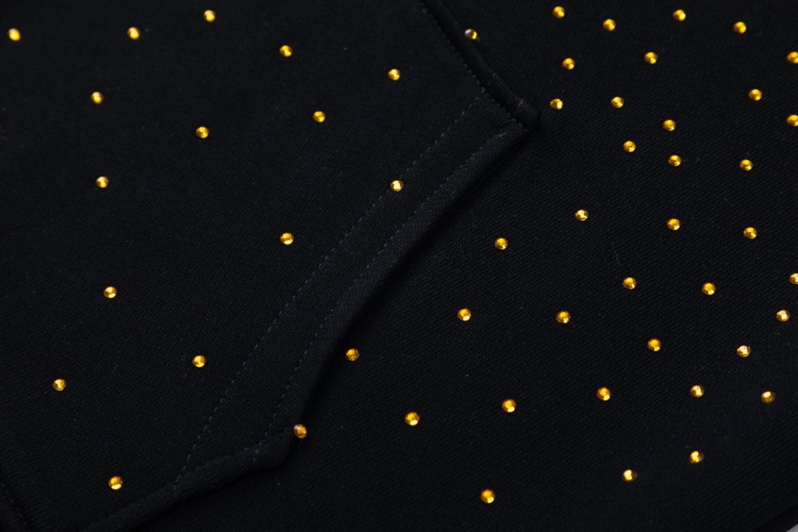 AMIRI満天星重工烫钻連帽衛衣 - 男女共用、480克重厚毛圈素材