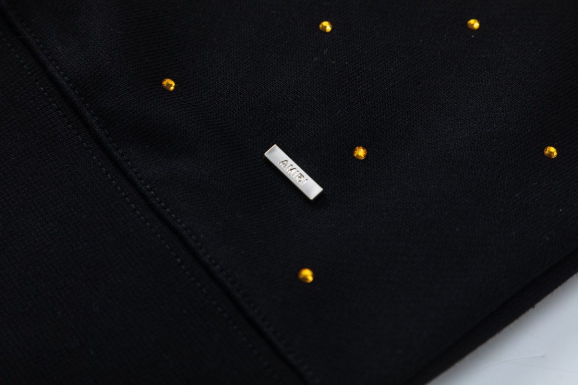 AMIRI満天星重工烫钻連帽衛衣 - 男女共用、480克重厚毛圈素材