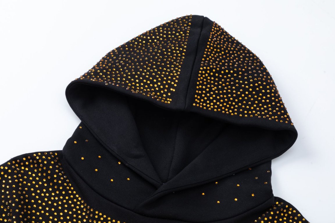 AMIRI満天星重工烫钻連帽衛衣 - 男女共用、480克重厚毛圈素材