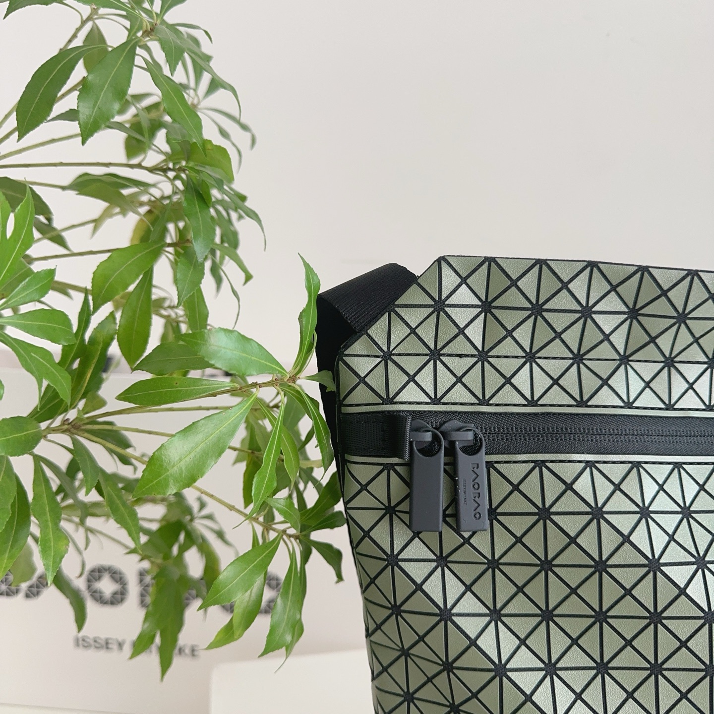 Issey Miyake BAO BAO Matte Crossbody Bag, Green, 38.5x39x10.5 cm 7 i1742716090764 1995 0 6