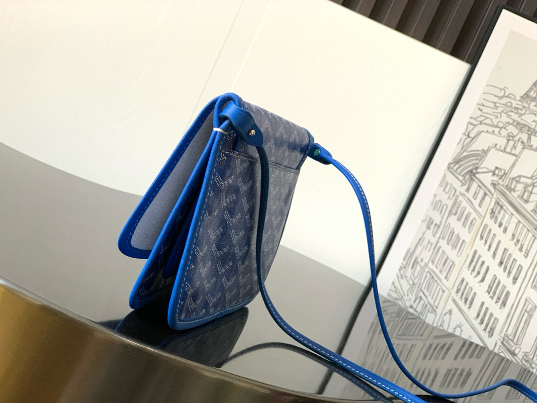 Goyard Plumet Blue Leather Wallet on Chain Crossbody Bag 4 i1746609904315 8771 0 2
