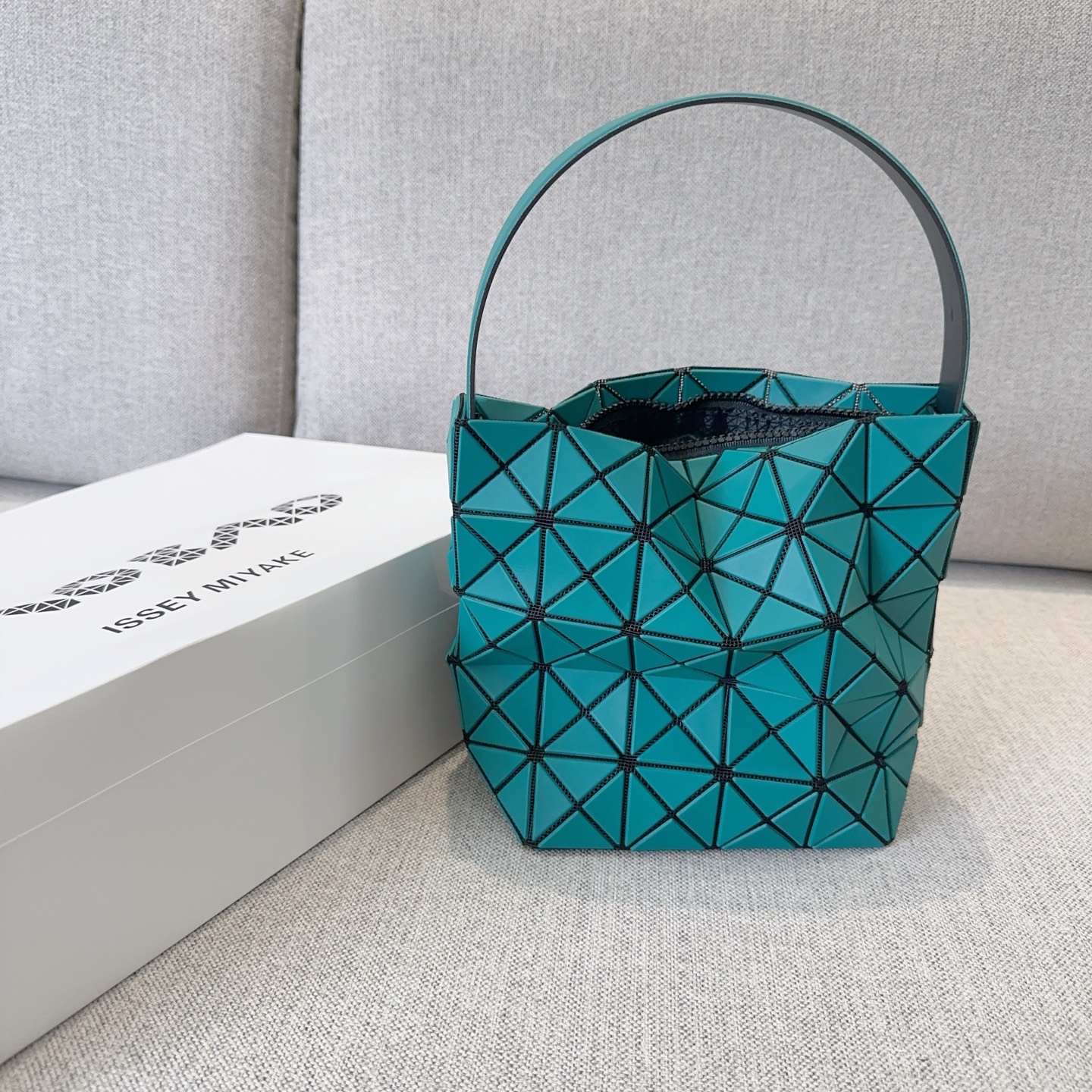 Issey Miyake Limited Edition Valley Ballet Bag Hobo Handbag - Matte Blue Green 2 i1756621471860 3887 0 1