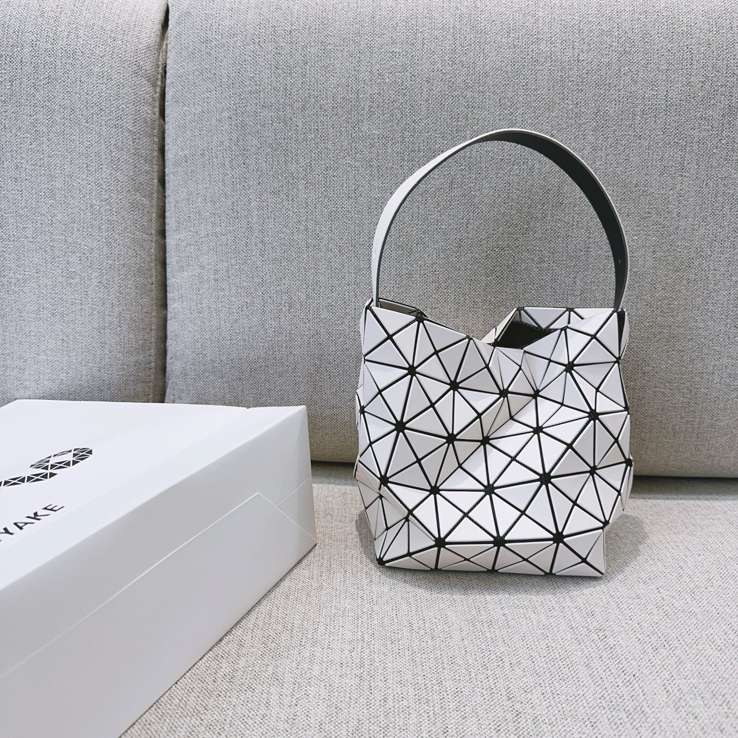 Issey Miyake White 'Valley' Hobo Bag - Limited Edition, Adjustable Handle 1 i1756621680571 3323 0 0