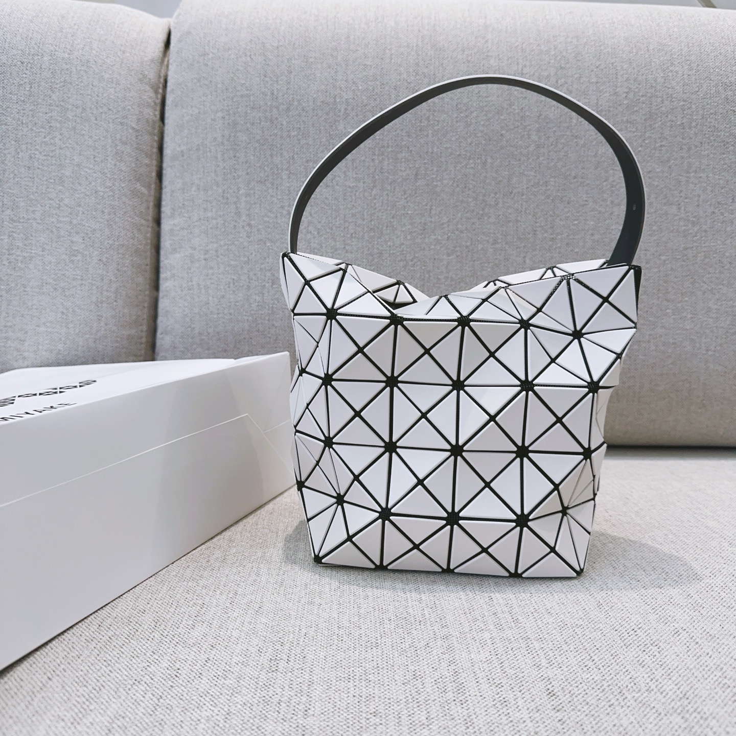 Issey Miyake White 'Valley' Hobo Bag - Limited Edition, Adjustable Handle 2 i1756621681246 9114 0 1