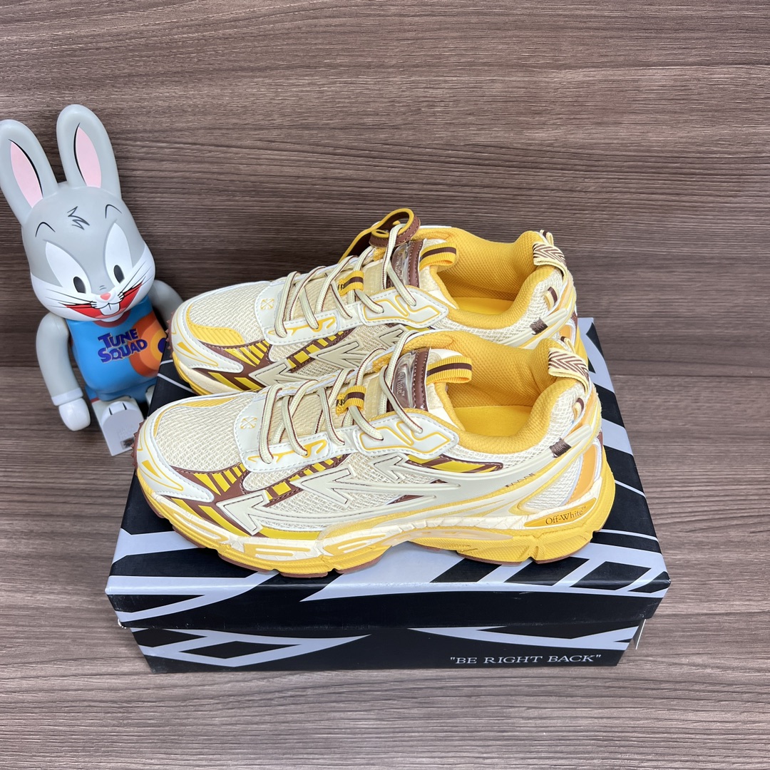 NO:242455,Top version OFF-WHITE Be Right Back round-toe lace-up casual shoes for men and women. A running shoe called 