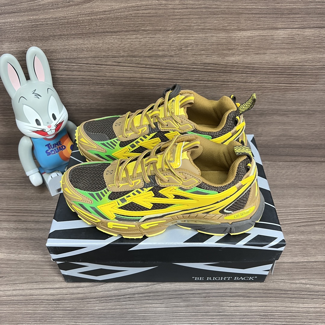 NO:242463,The top version OFF-WHITE Be Right Back round-toe lace-up casual shoes for men and women. A running shoe called 