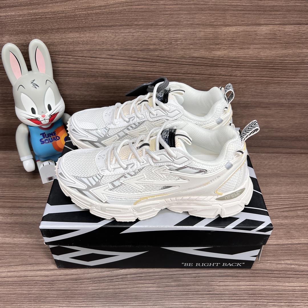 NO:242467,Top version OFF-WHITE Be Right Back round-toe lace-up casual shoes for men and women. A running shoe called 