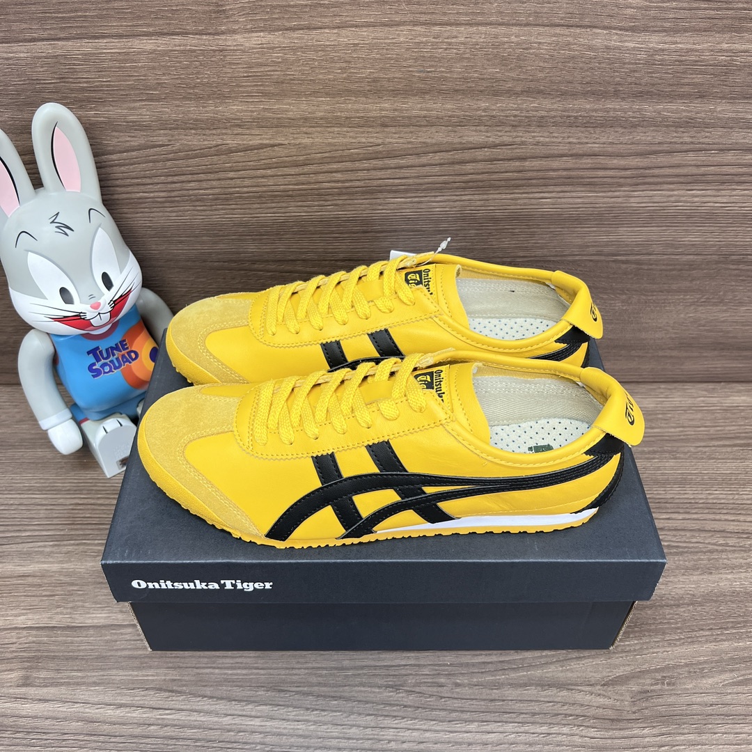 NO:242646,Top version [Guangdong goods] Onitsuka Tiger MEXICO 66 leather, sports, non-slip, lightweight, low-support, same style for men and women, yellow, ZP disassembled original last replica fabric: using imported cowhide/litchi pattern cowhide, private molded large bottom, glue-drop process Tiger logo, foot pad suspension sponge filling to restore the ZP foot feeling and quality, and carefully craftsmanship details. Non-market cheap currency! Packaging: Dewu's full set of packaging and poison box! Number of codes: 36-44.5 (including half code) positive code! , casual shoes/sports shoes, sneakers, cowhide19860909顶级版本【莞货】Onitsuka Tiger鬼塚虎MEXICO 66皮革 运动防滑轻便低帮男女同款 黄色 ZP拆卸原楦复刻 面料:采用进口牛皮/荔枝纹牛皮 私模大底 滴胶工艺Tiger logo 垫脚悬浮海绵填充还原ZP脚感充正品质,细品做工细节.非市面廉价通货！ 包装:得物全套包装配毒盒！ 码数:36-44.5(含半码)正码！,休闲鞋/运动鞋,sneakers,cowhide,Women's Shoes