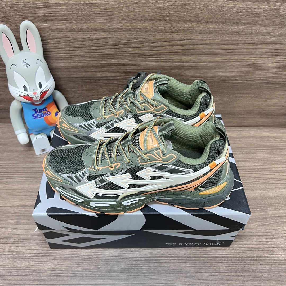 NO:242445,Top version OFF-WHITE Be Right Back round-toe lace-up casual shoes for men and women. A running shoe called 