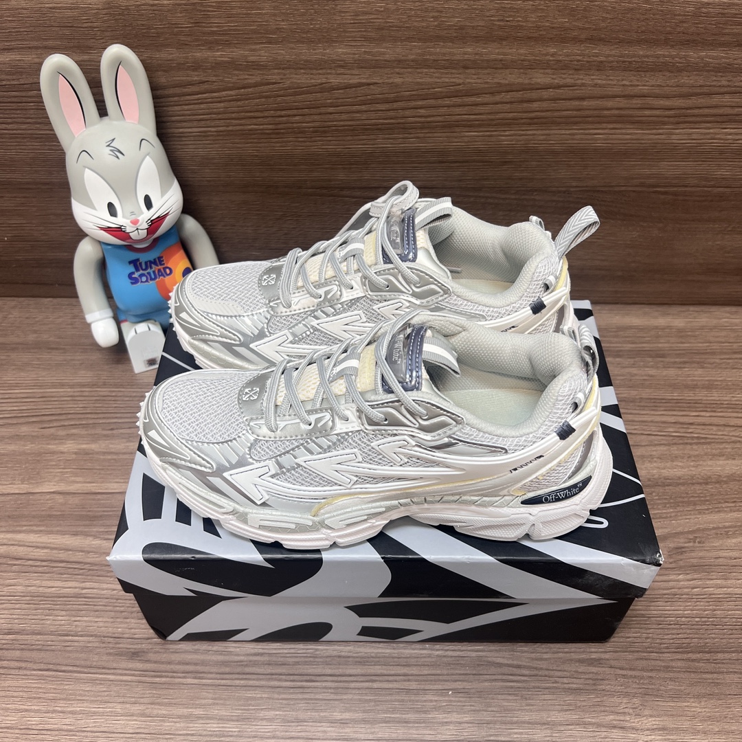 NO:242449,Top version OFF-WHITE Be Right Back round-toe lace-up casual shoes for men and women. A running shoe called 